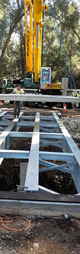 Civil bridge construction process